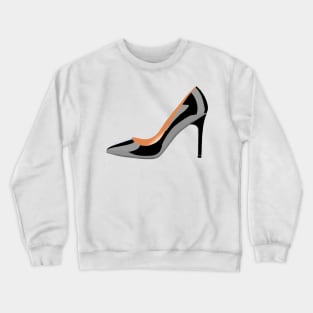 Classic High Heeled Shoe in black Crewneck Sweatshirt